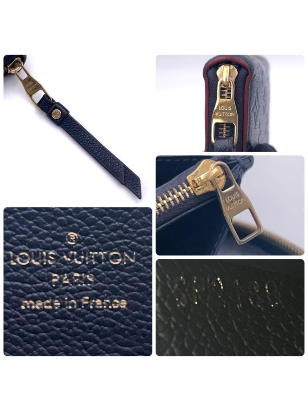 Louis Vuitton Monogram Empreinte Marine Zippy Wallet - Picture 9 of 9